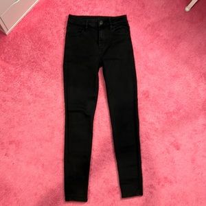 Black American Eagle Hi Rise Jeggings